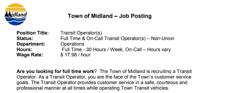 Midland Transit Diver Jobs
