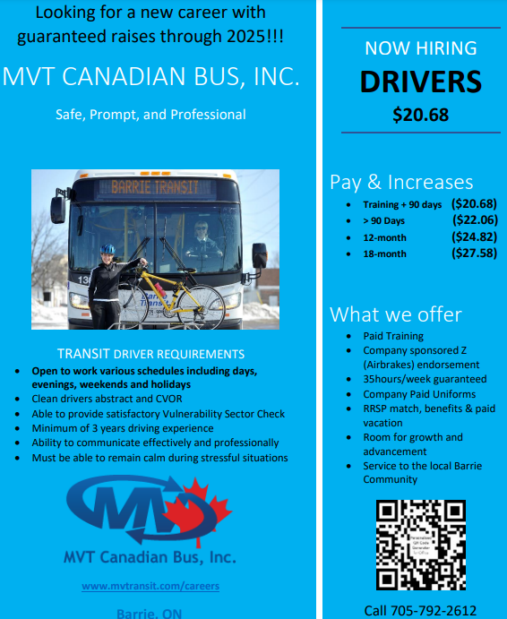 MV Transit Truck Drivers Wanted 2023
